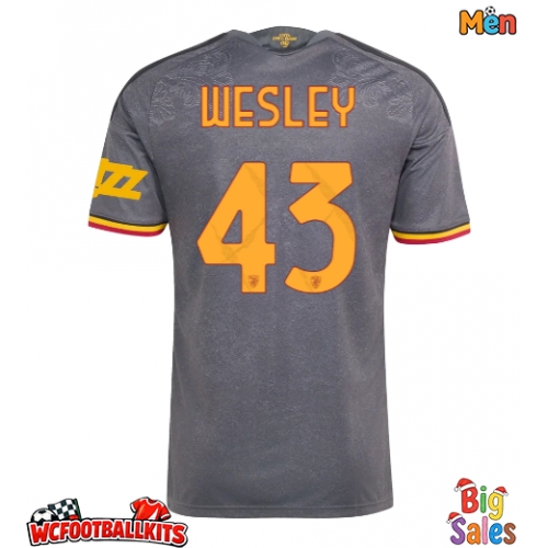 AS Roma Wesley Franca #43 Replica Third Stadium Shirt 2026-27 Short Sleeve